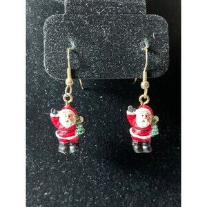 Cute Santa Claus Dangle Earrings